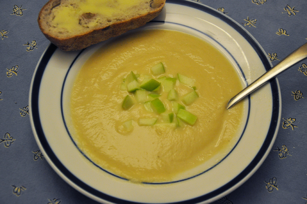 Meatless Monday: Celery Root Soup with Granny Smith Apples - Hugger Mugger