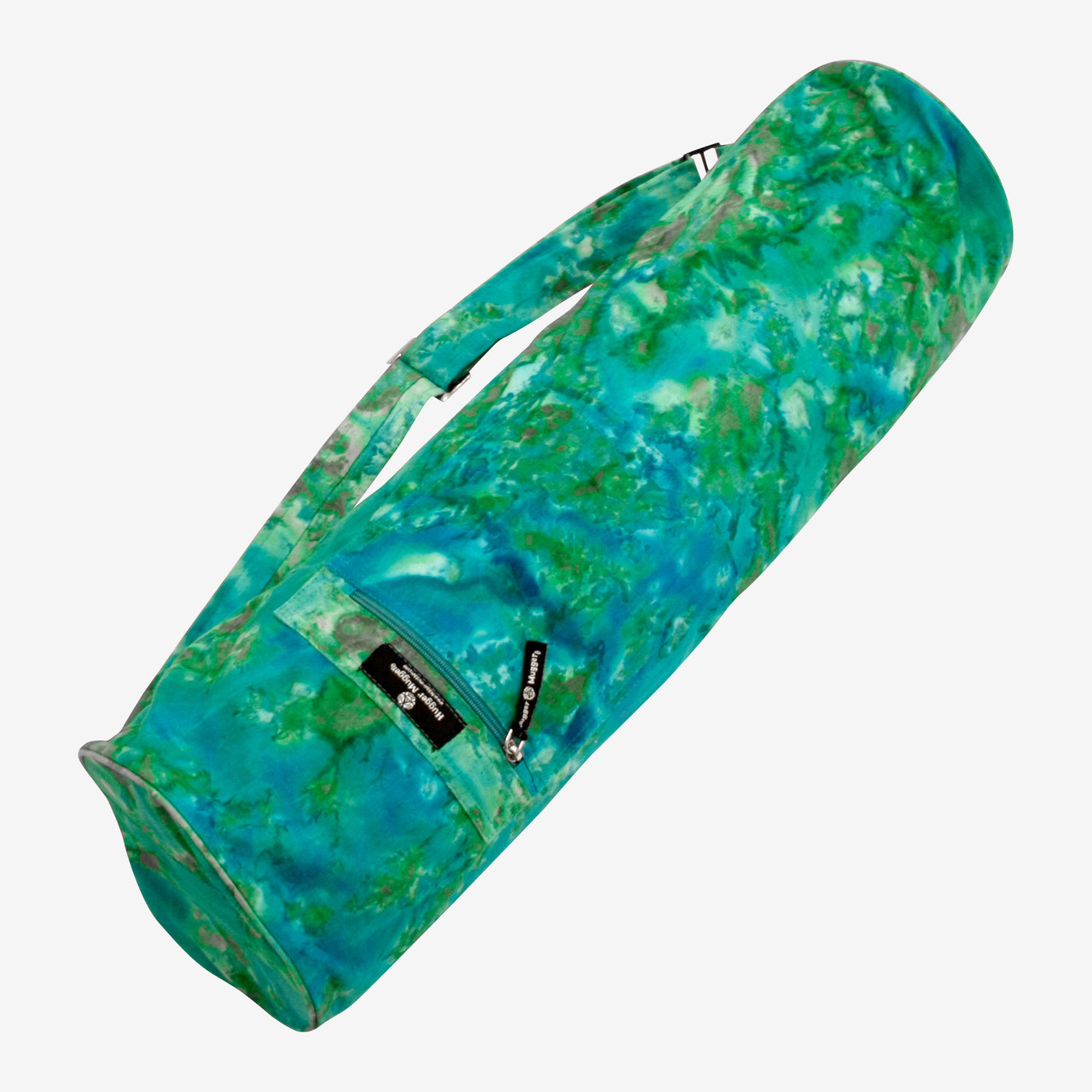 Extra Large Blue, Green, Teal, and Aqua Tropical Yoga Mat Bag