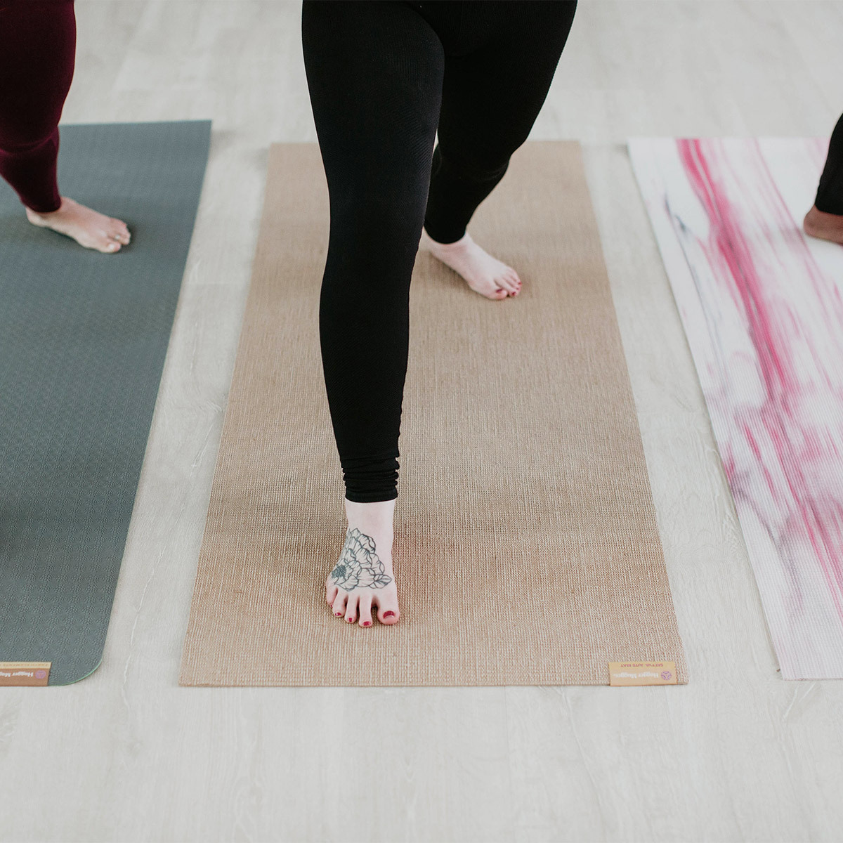 Myga Jute Yoga Mat - Non-Slip Exercise Mat for Yoga, Pilates