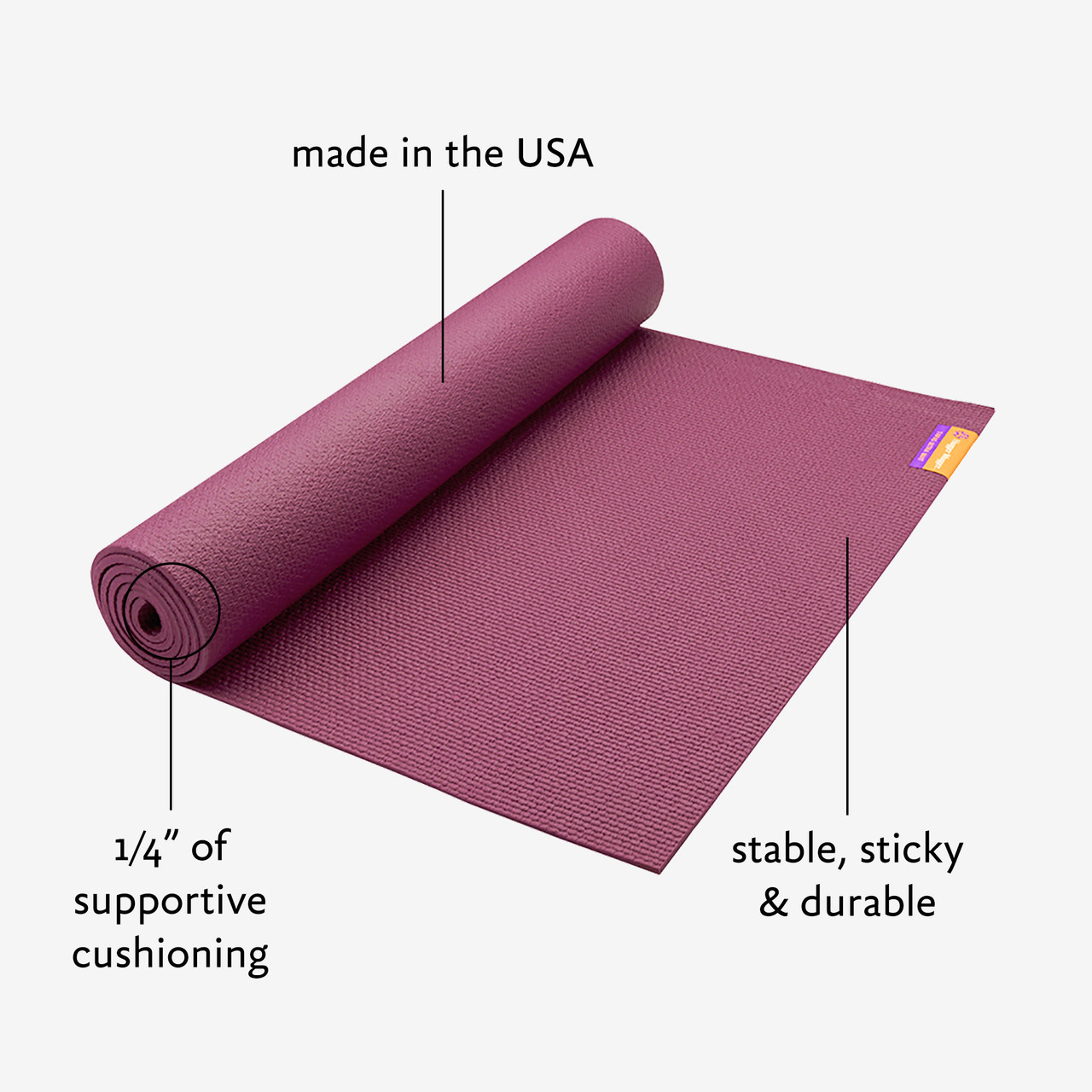 Pink Yoga Mat - TPE Foam Mat
