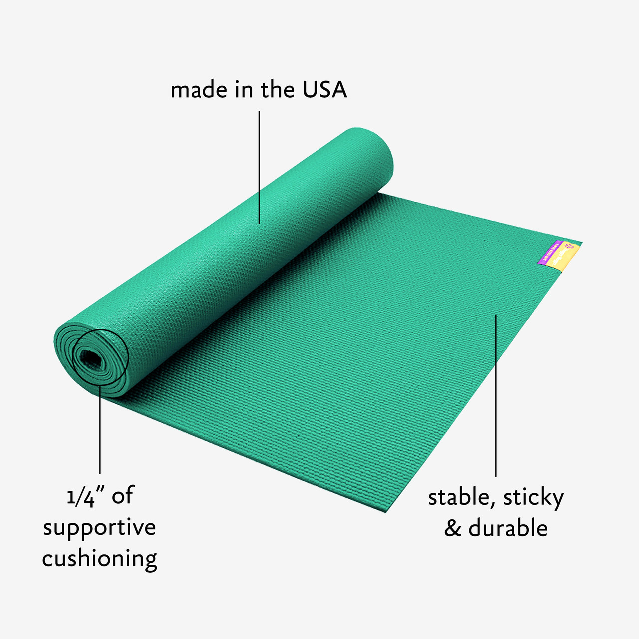 Foldable Yoga Mat-1/4 Inch Thick - Easy to Storage Travel Yoga Mat Foldable  Lightweight for Fitness - Anti Slip Folding Exercise Mat for Yoga
