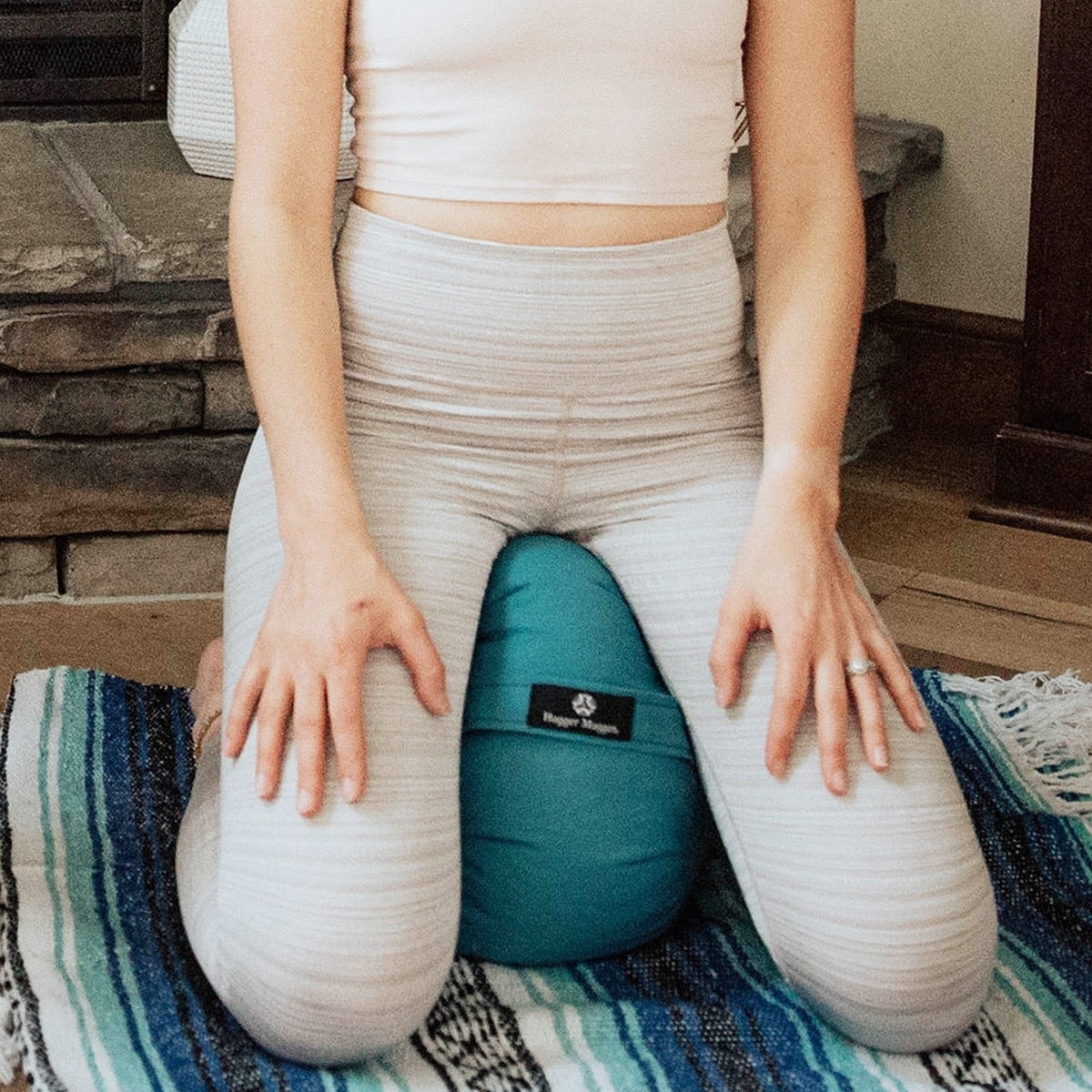 Zafu Verde-almohadón yoga-meditación-Sukha - Rokafit
