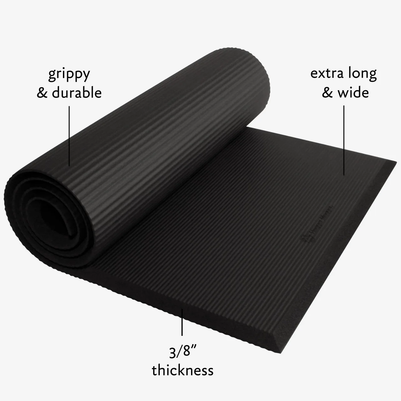 White/black Yoga Mat