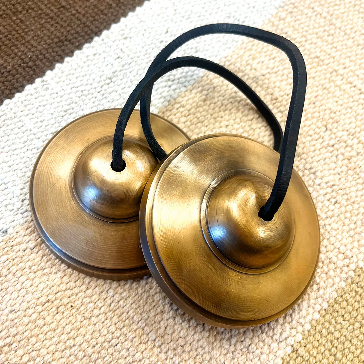 ABOOFAN 1Pc Pure copper bell tingsha bells Buddhist Tingsha Symbols healing  cymbal yoga chime bell tibetan bells chime hand bells musical instruments