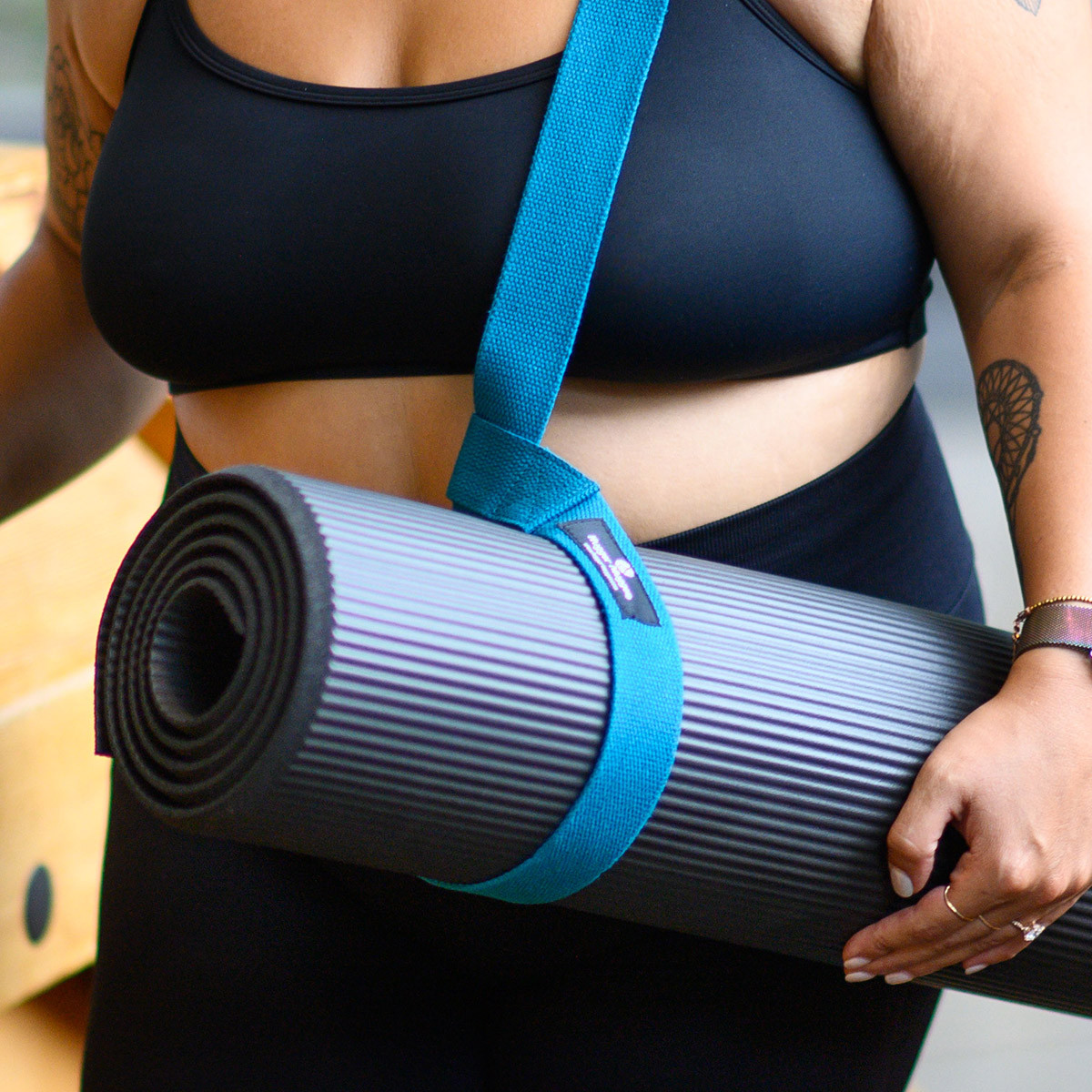 YOGAER Yoga Mat Carrier Strap, Adjustable Thick Straps Sling for